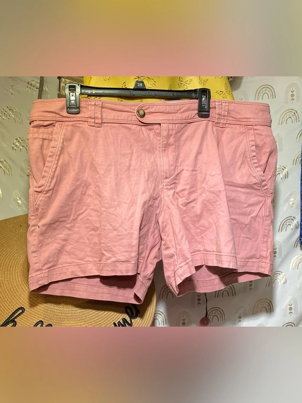 Canyon River Blues Soft Pink Cotton Bermuda Shorts